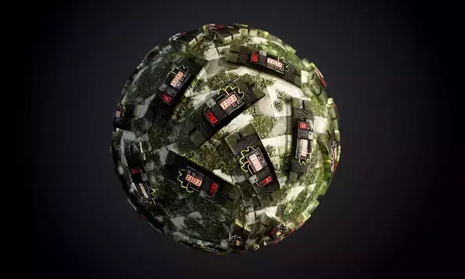 C4 Bomb Seamless PBR Texture 