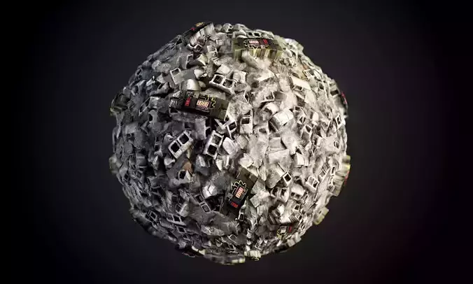 C4 Bomb Seamless PBR Texture 