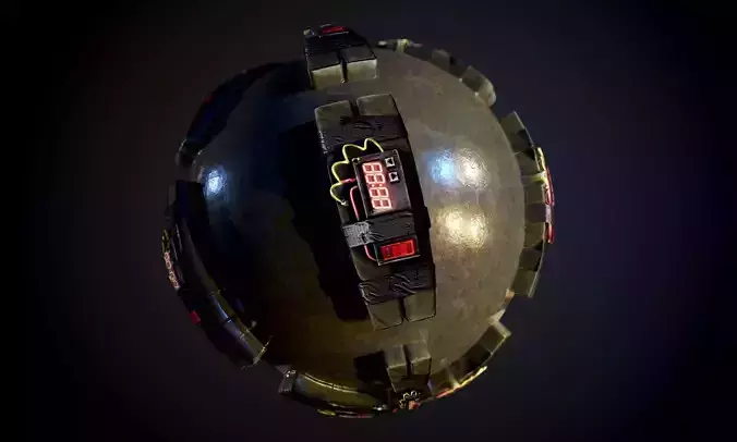 C4 Bomb Seamless PBR Texture 