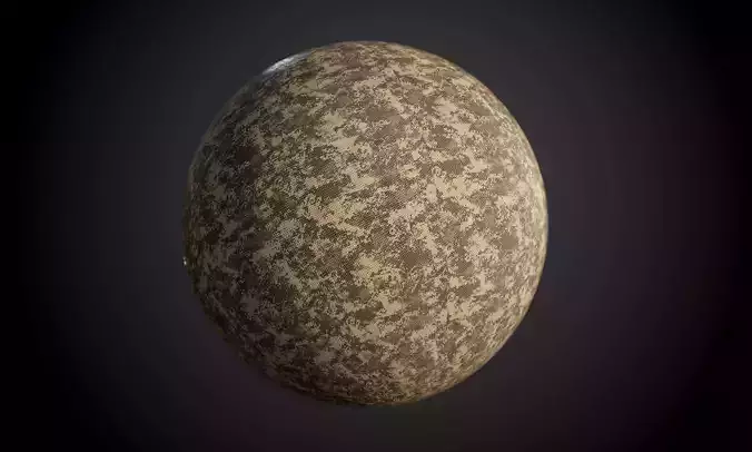Fabric Military Camo Seamless PBR Texture 