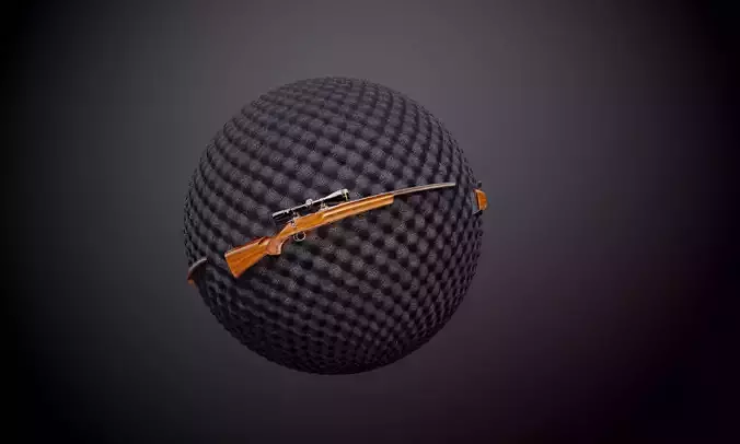 Sniper Rifle Weapon Case Seamless PBR Texture 