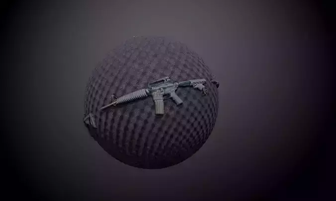 M14 Rifle Weapon Case Seamless PBR Texture 