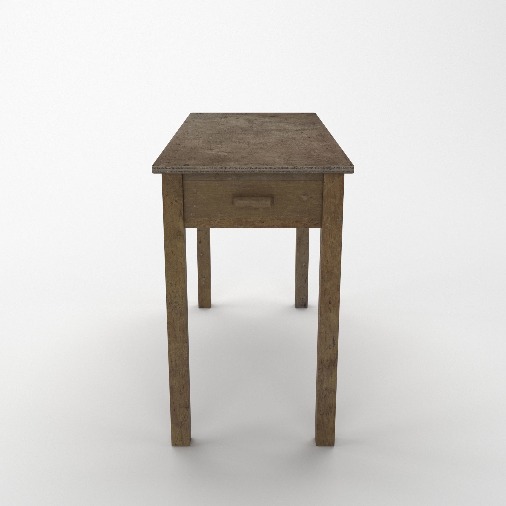 Vintage Hall Table 3D model_3