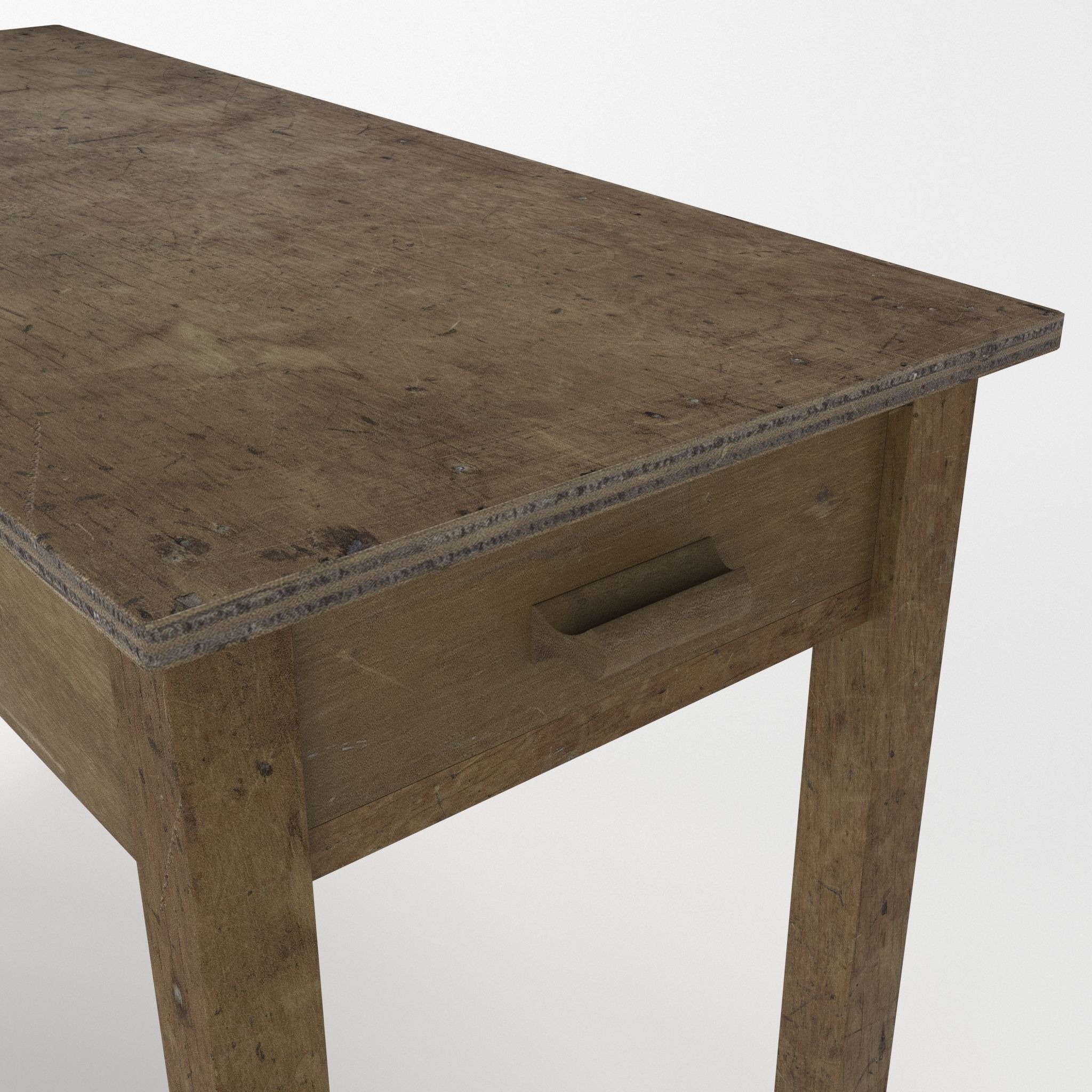 Vintage Hall Table 3D model_2