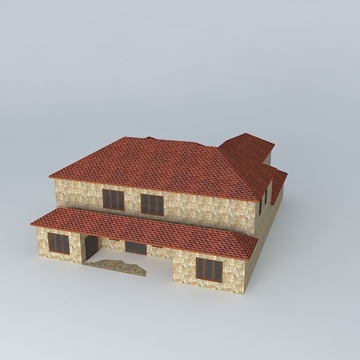 Beam House Free 3D model_1