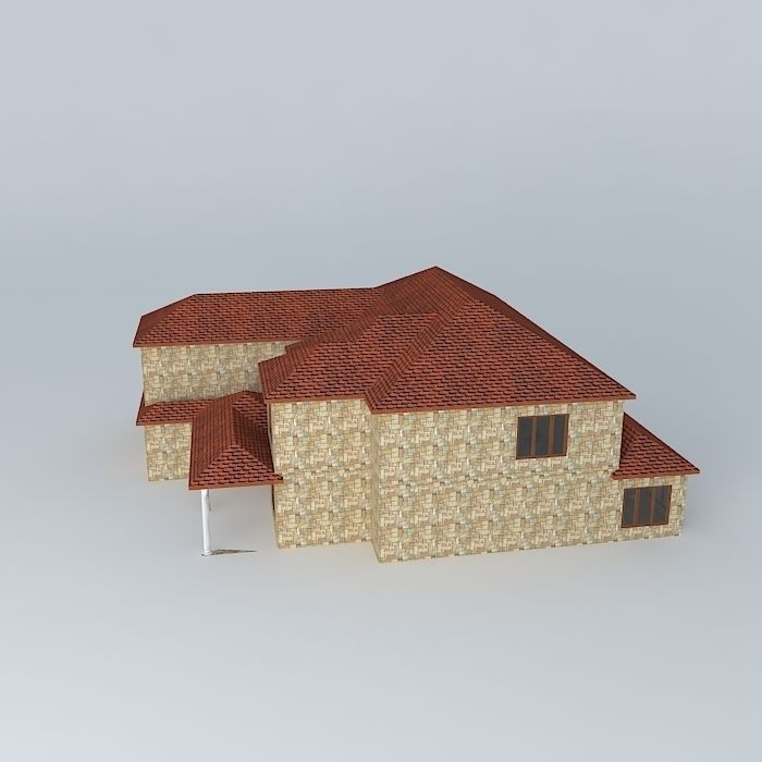 Beam House Free 3D model_2