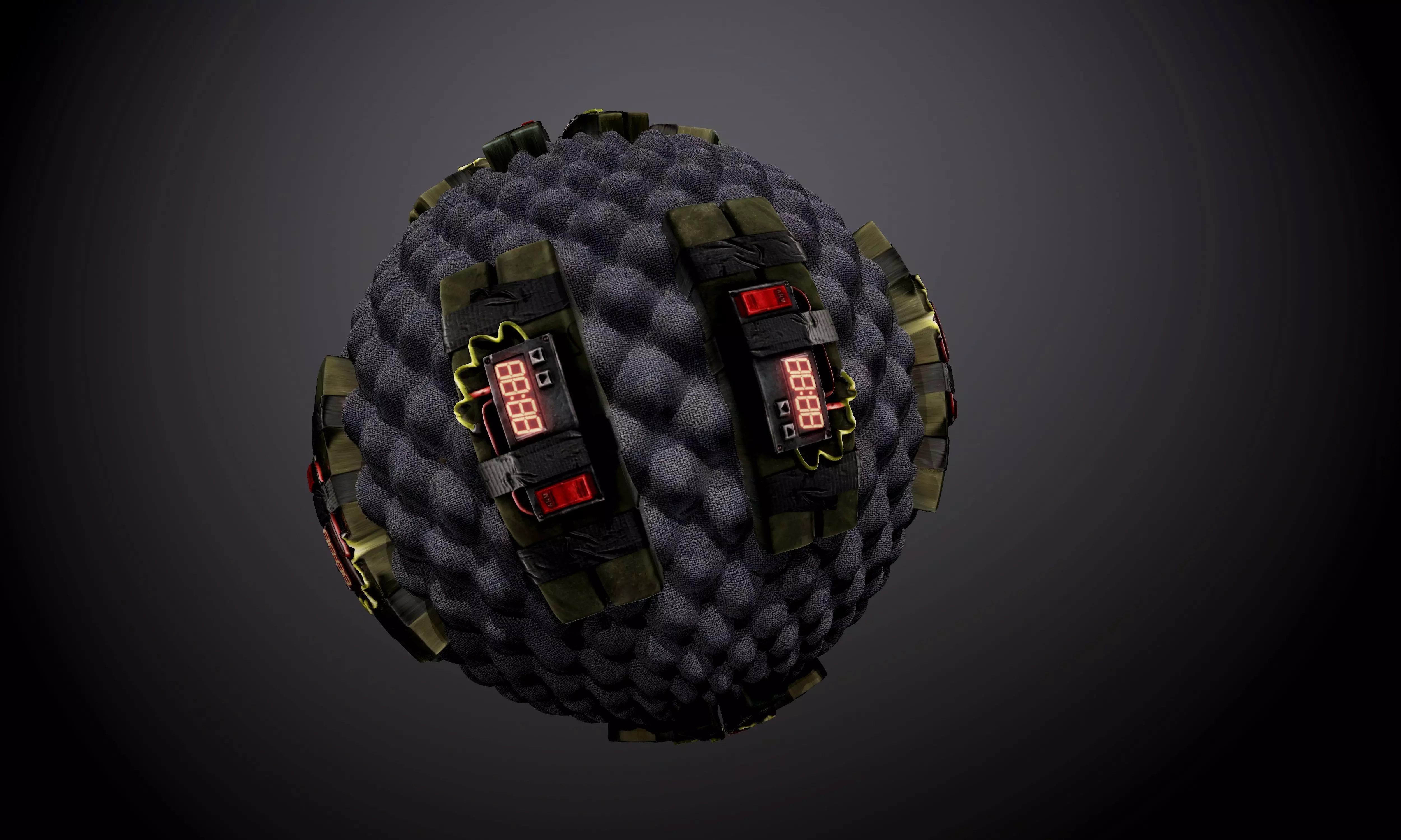 C4 Bomb Weapon Case Seamless PBR Texture Texture_0