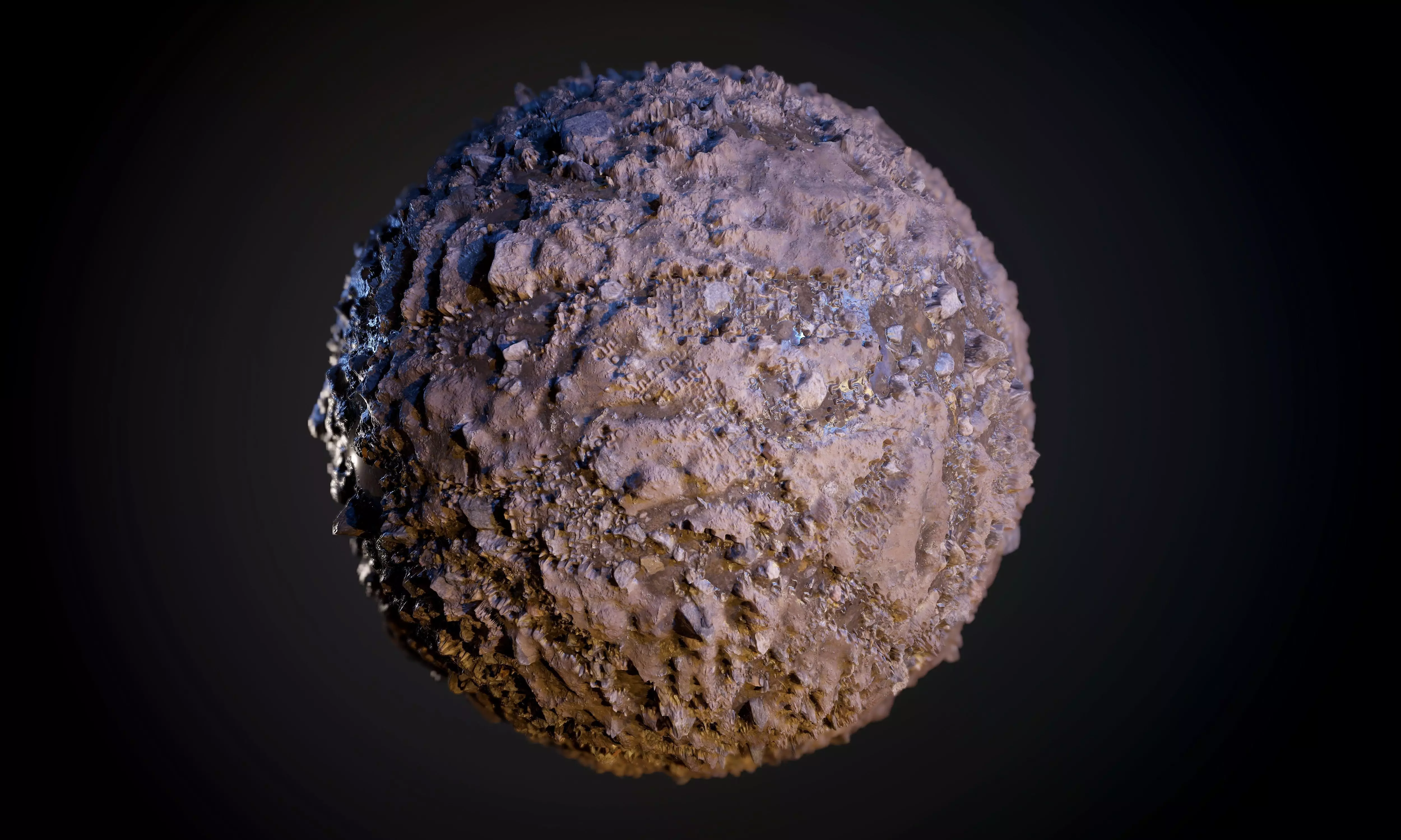 Sand Dirt Soil Tank Tracks Seamless PBR Texture Texture_0