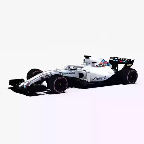 Williams FW41 Car Low-poly 3D model