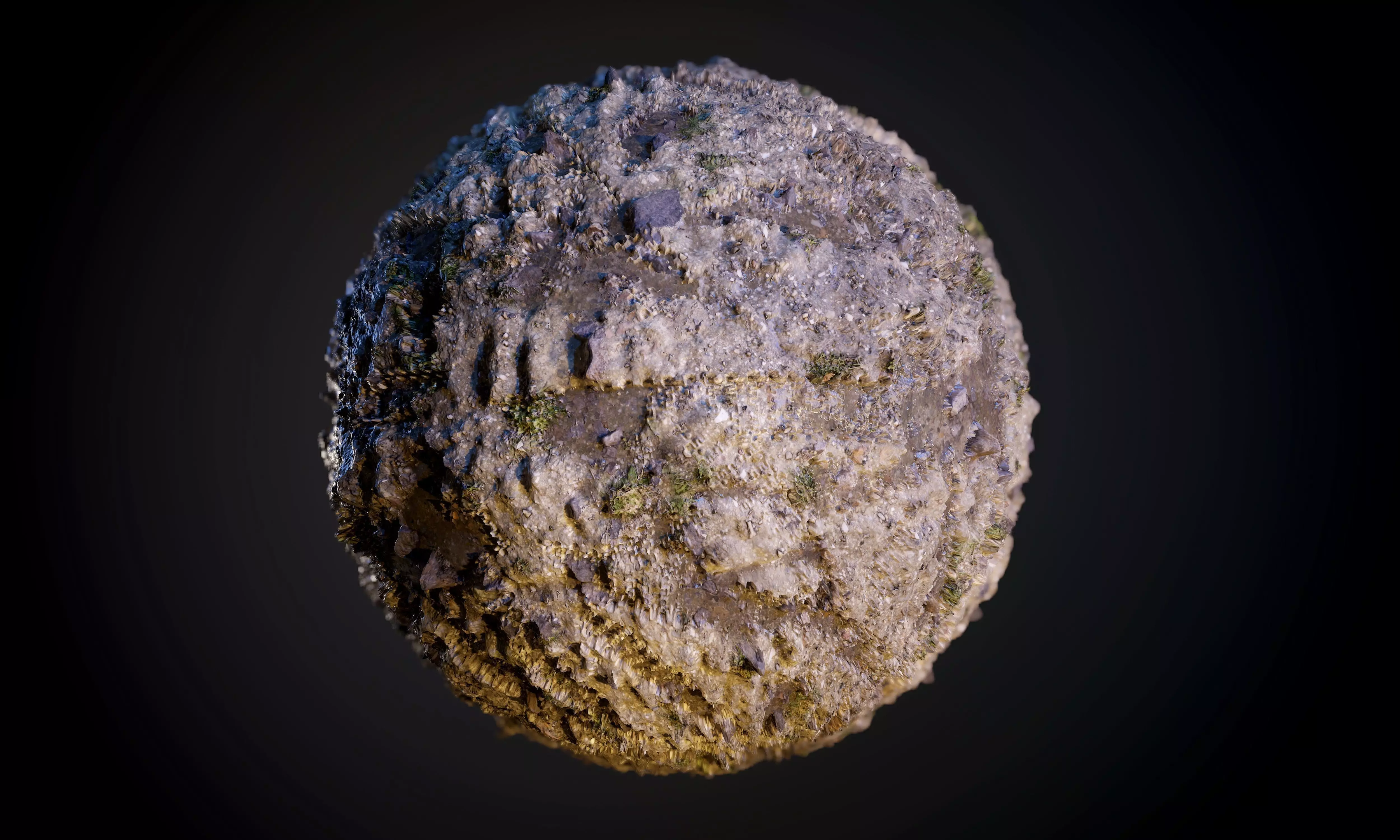 Sand Dirt Soil Tank Tracks Seamless PBR Texture  Texture_0