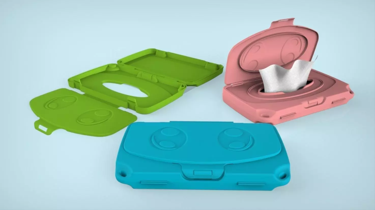 Baby Wipes Case 3D model_0