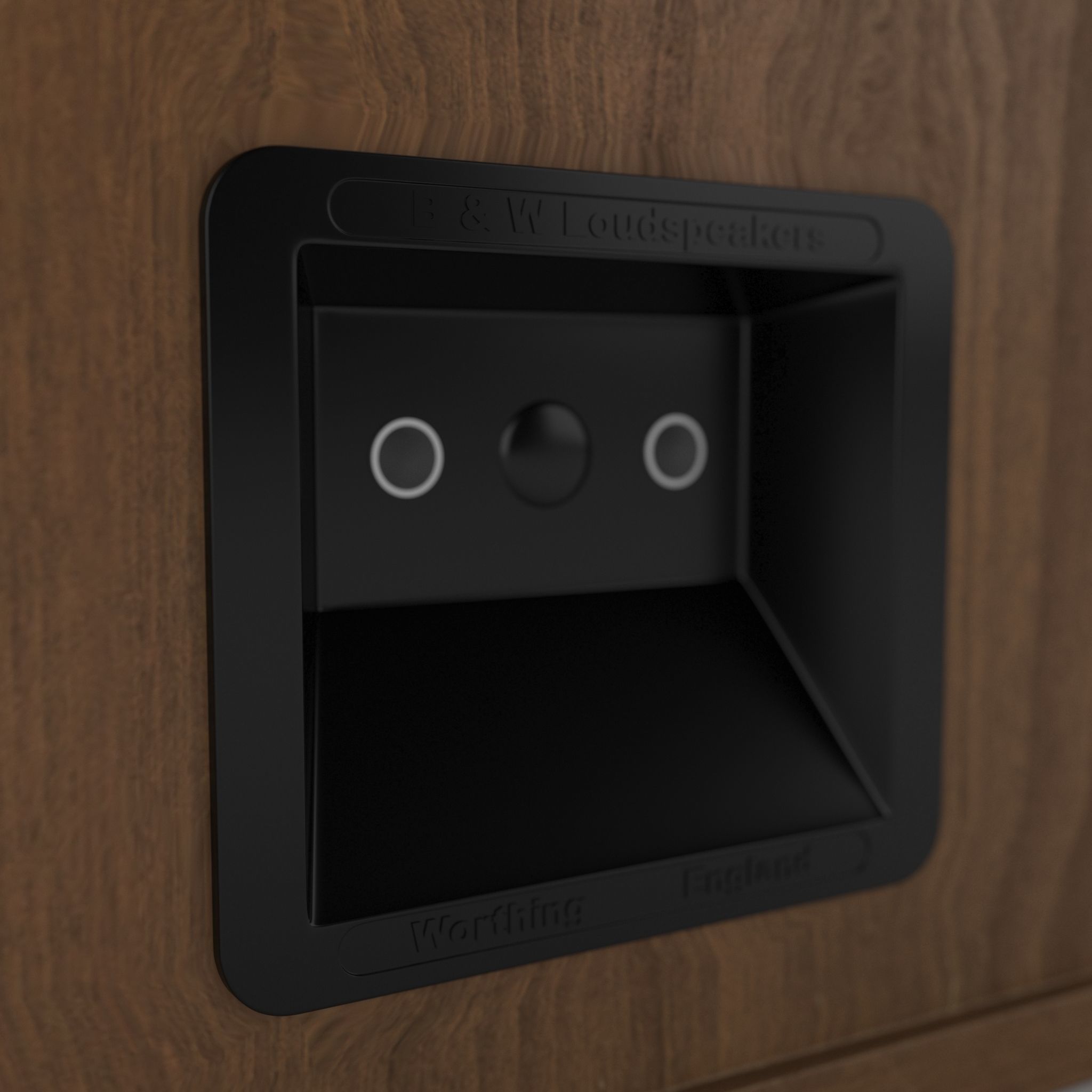 B and W vintage speaker Free 3D model_4