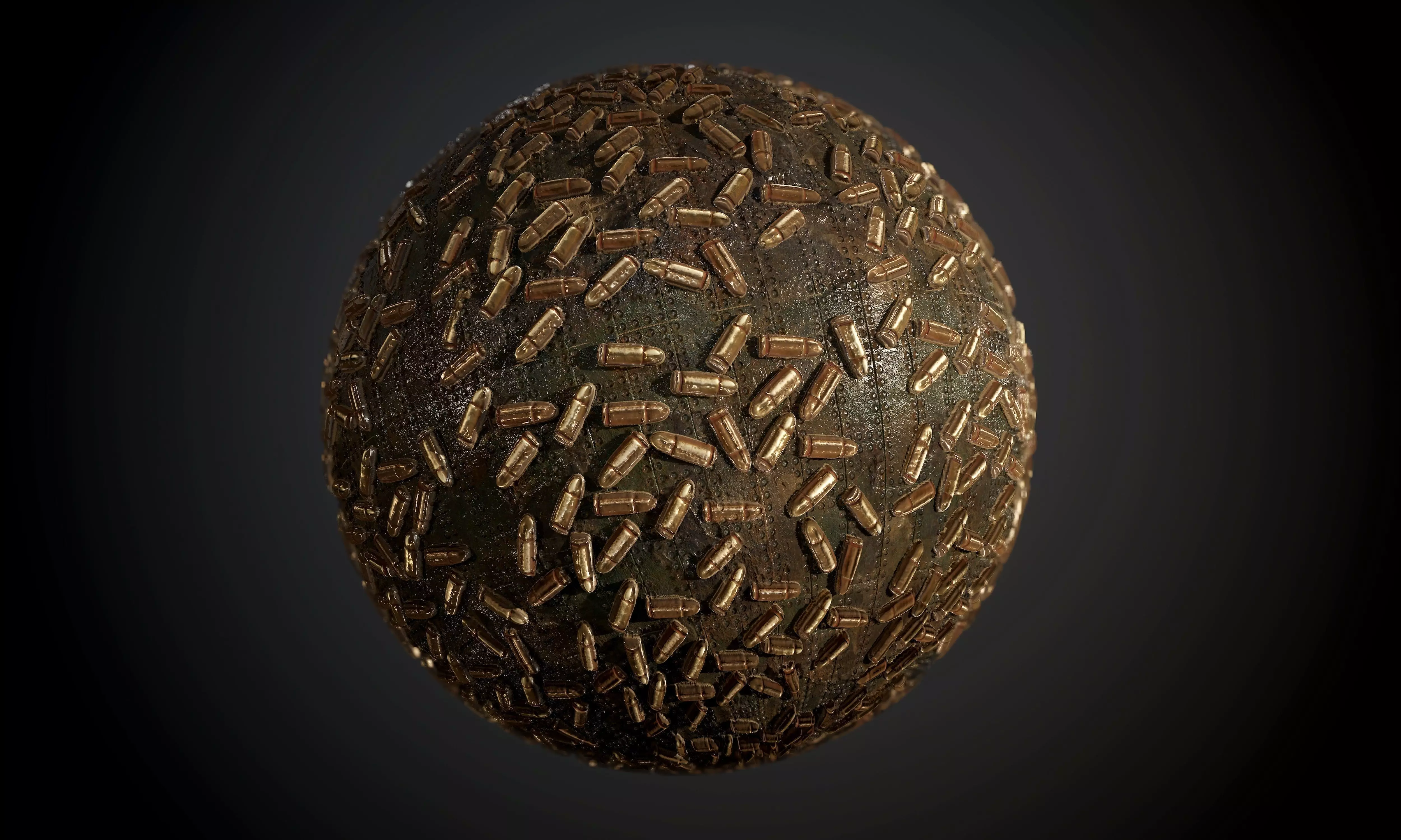9mm Bullets Weapon Seamless PBR Texture  Texture_0