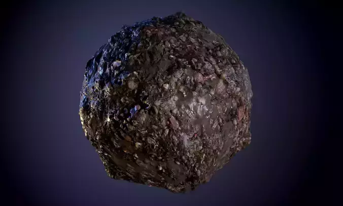 Stone Muddy River Bed Seamless PBR Texture 