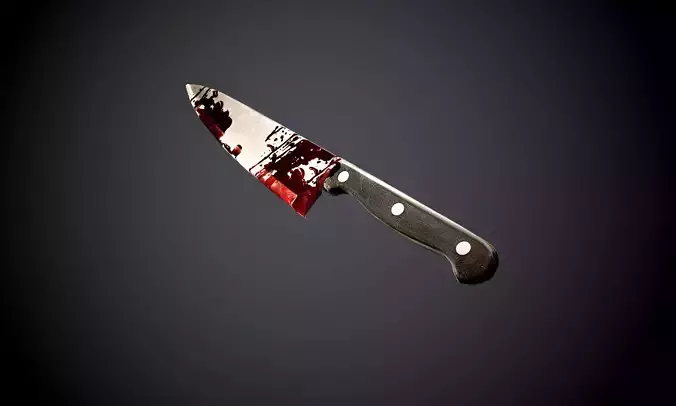 Bloody Metal Knife Atlas Decal PBR Texture 