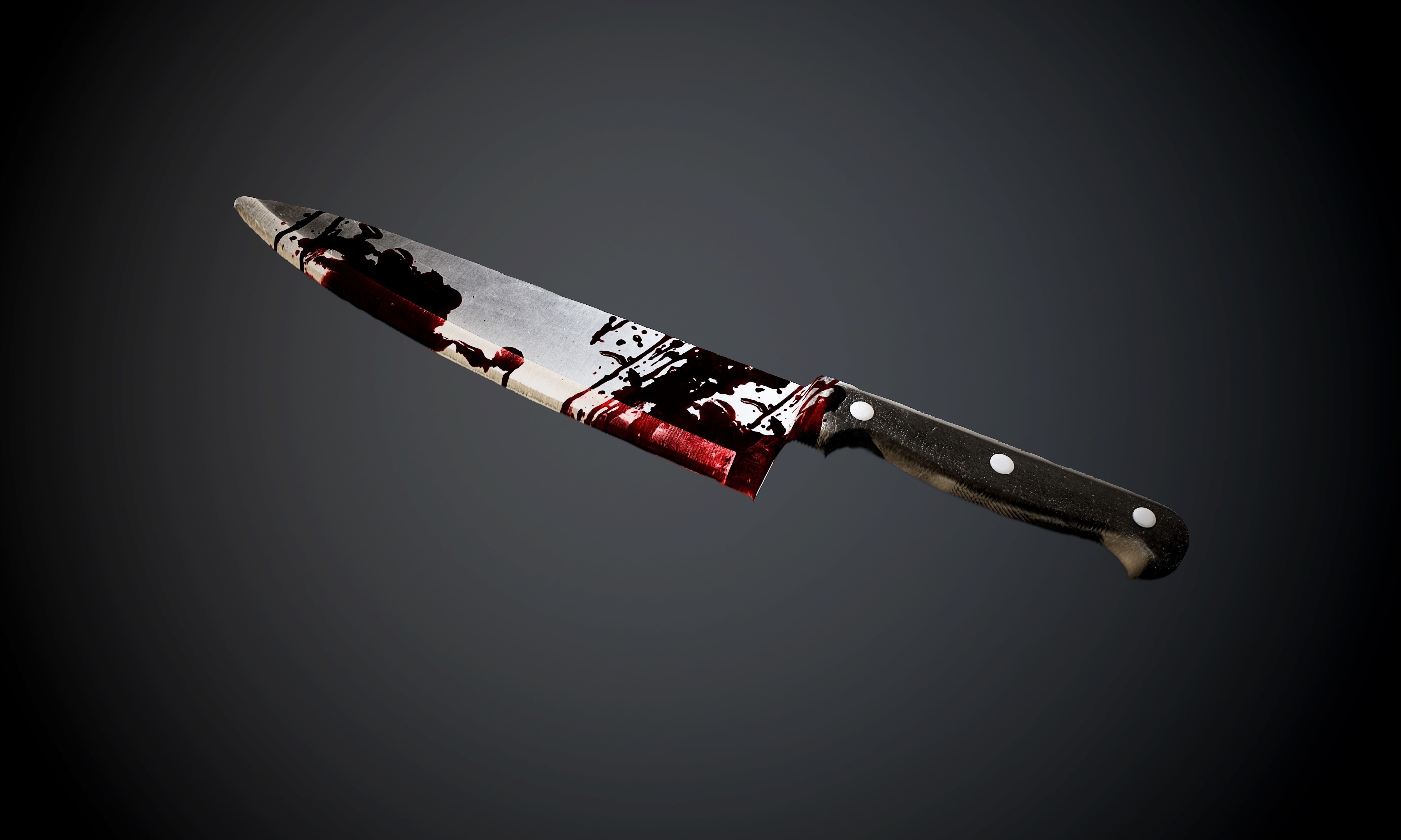 Bloody Metal Knife Atlas Decal PBR Texture Texture_1