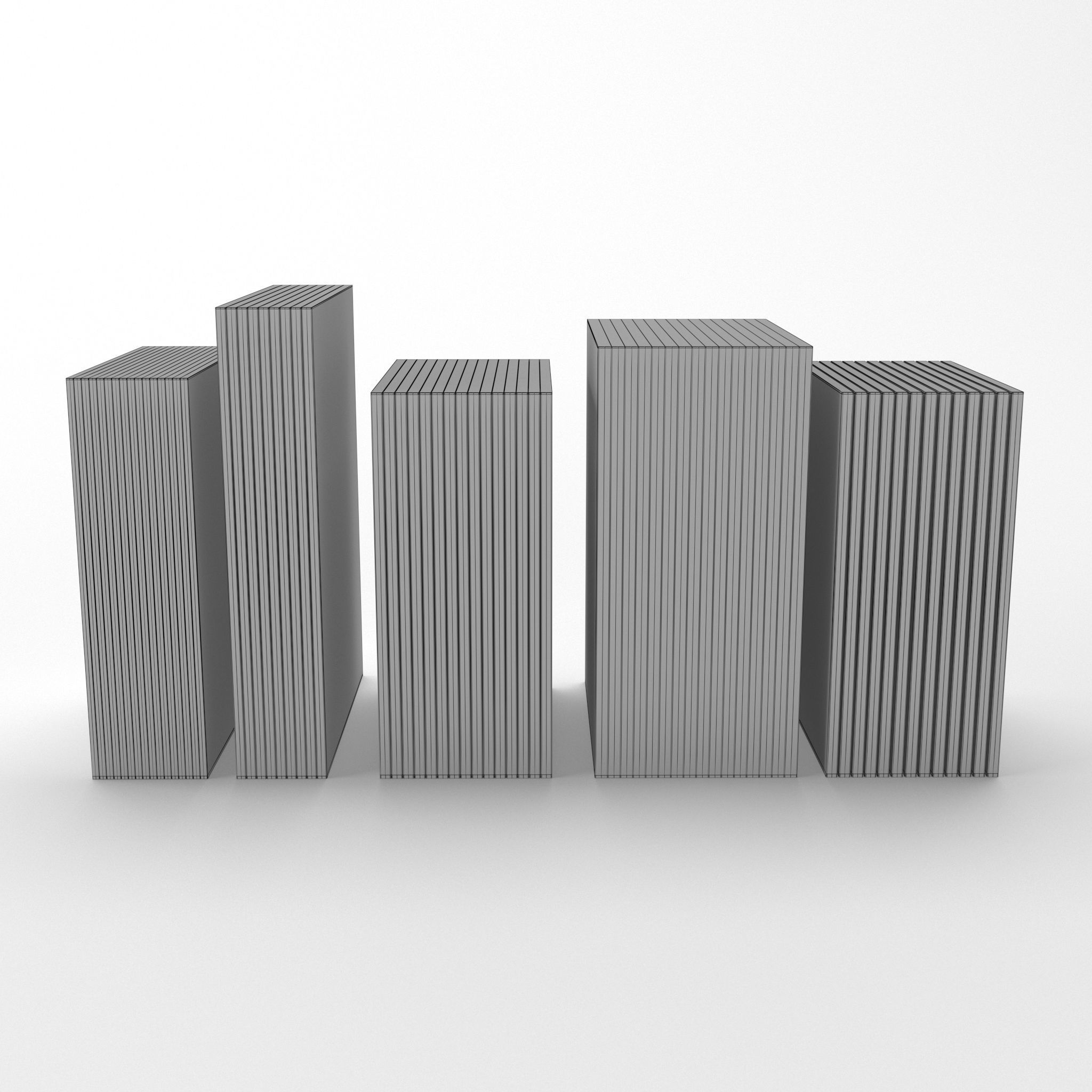 Collection of magazines 3D model_3