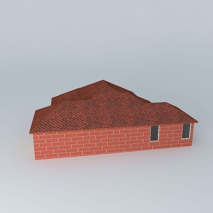 Basic House Free 3D model_2