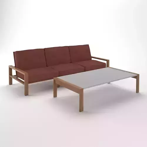 Hendrik Van Keppel and Taylor Green couch and cocktail table