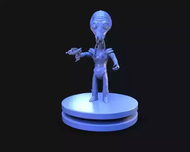 Retro Alien 1950 3D print model