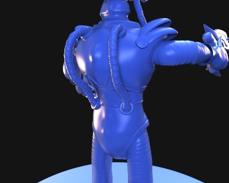 Retro Alien 1950 3D print model_15