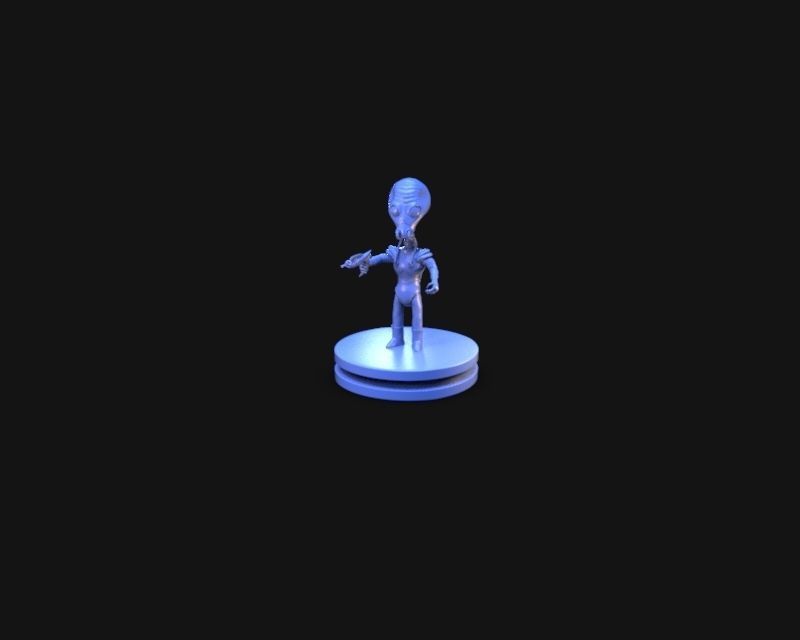 Retro Alien 1950 3D print model_19