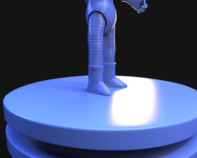 Retro Alien 1950 3D print model_12