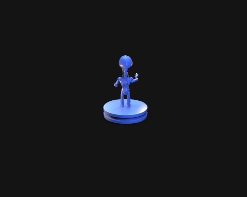 Retro Alien 1950 3D print model_21