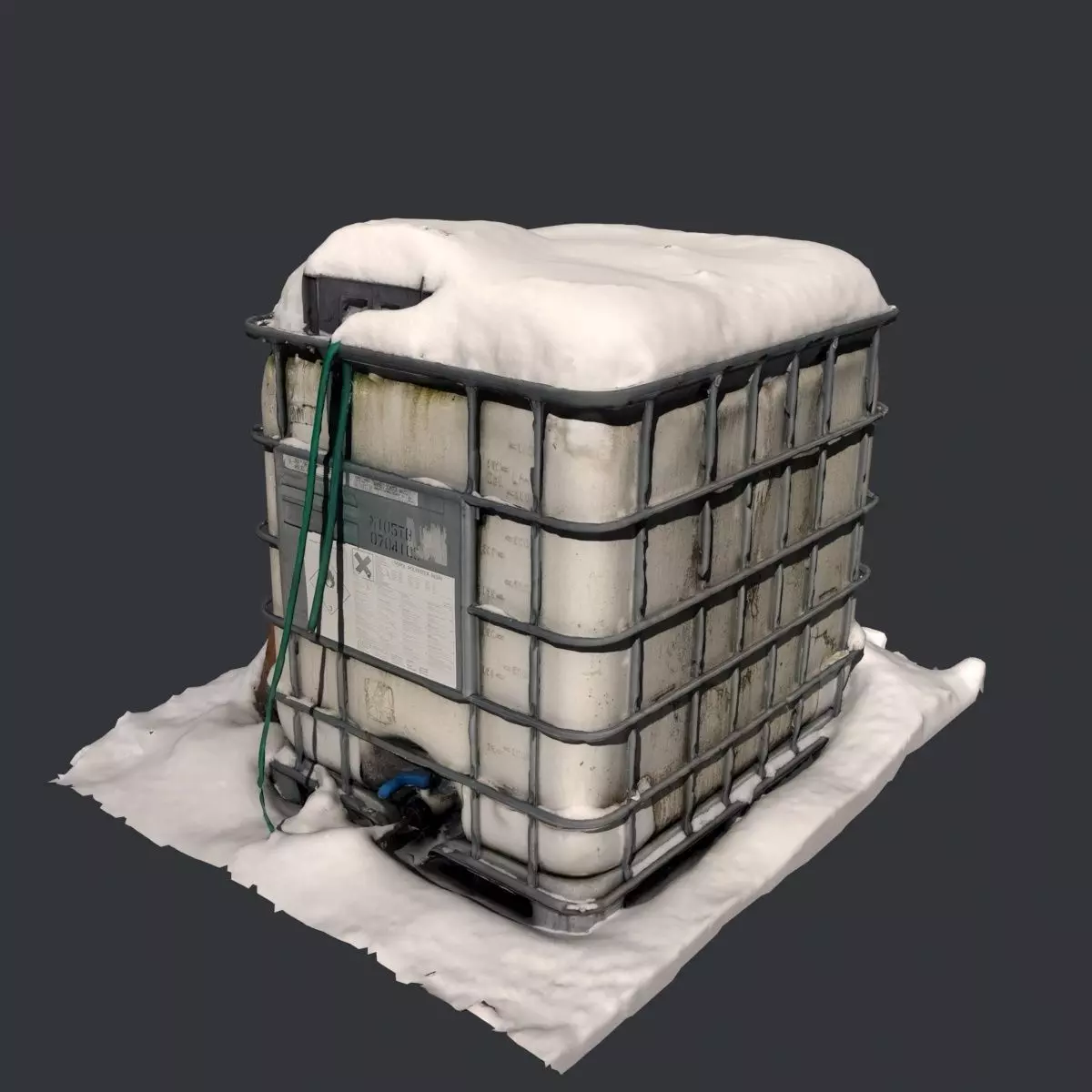 Chemical Tank Scan -- Mid poly 3D model_0