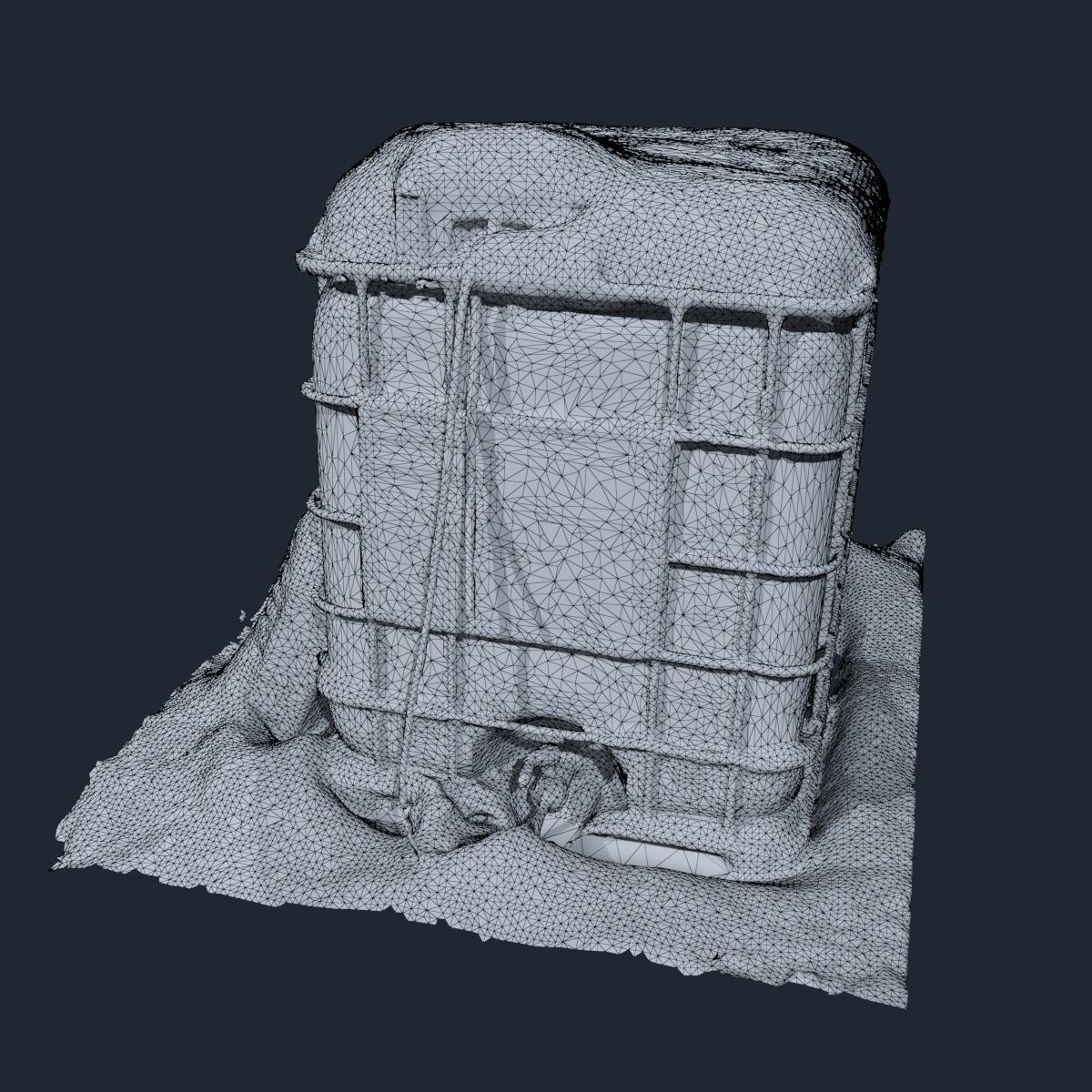 Chemical Tank Scan -- Mid poly 3D model_1