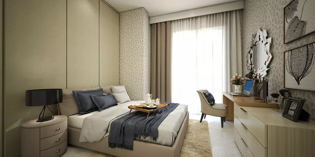 Guest Bedroom 3D model_0