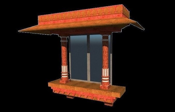 indian jharokha 3D model