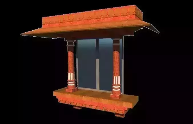 indian jharokha 3D model