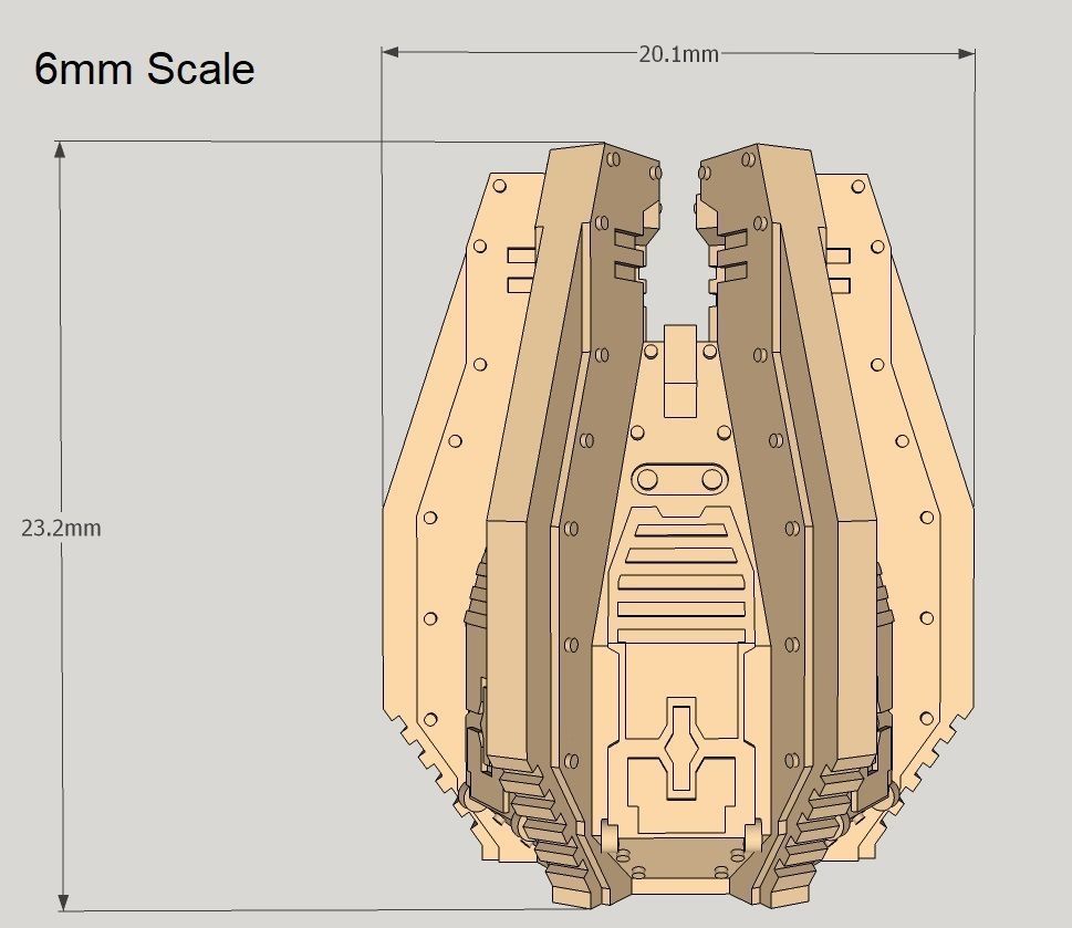 6mm and 8mm Orbital Drop Pods 3D print model_2
