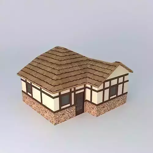 European Cottage Free 3D model