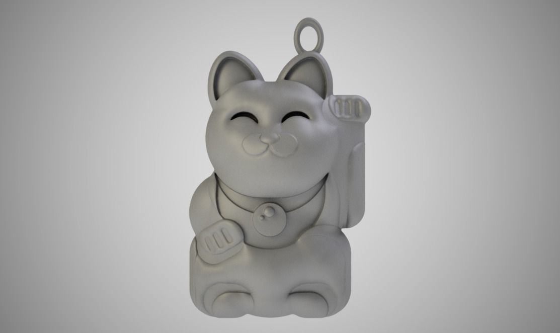 Lucky Cat 3D print model_1