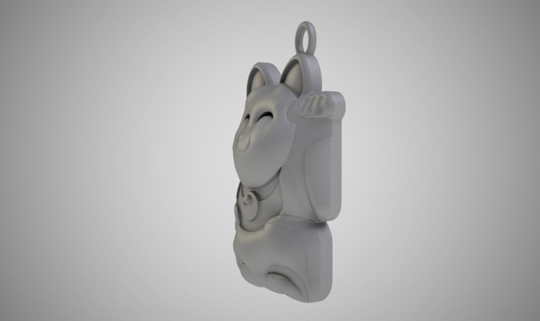 Lucky Cat 3D print model_3