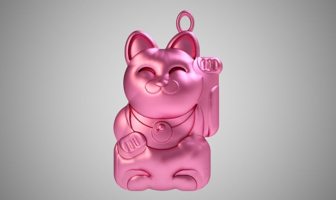 Lucky Cat 3D print model_6