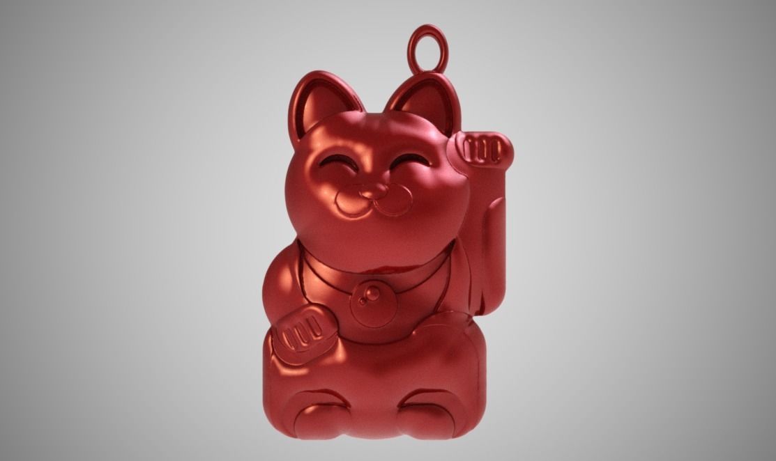 Lucky Cat 3D print model_8