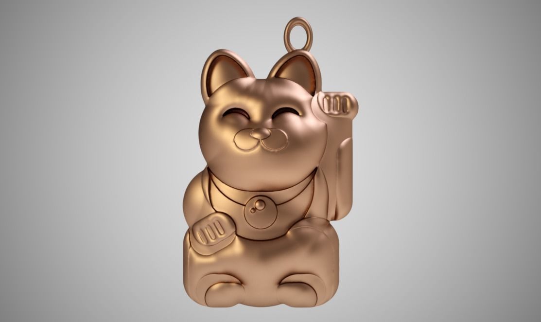 Lucky Cat 3D print model_10