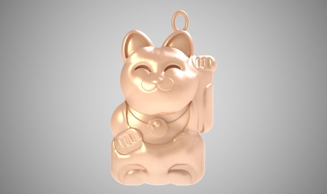 Lucky Cat 3D print model_9