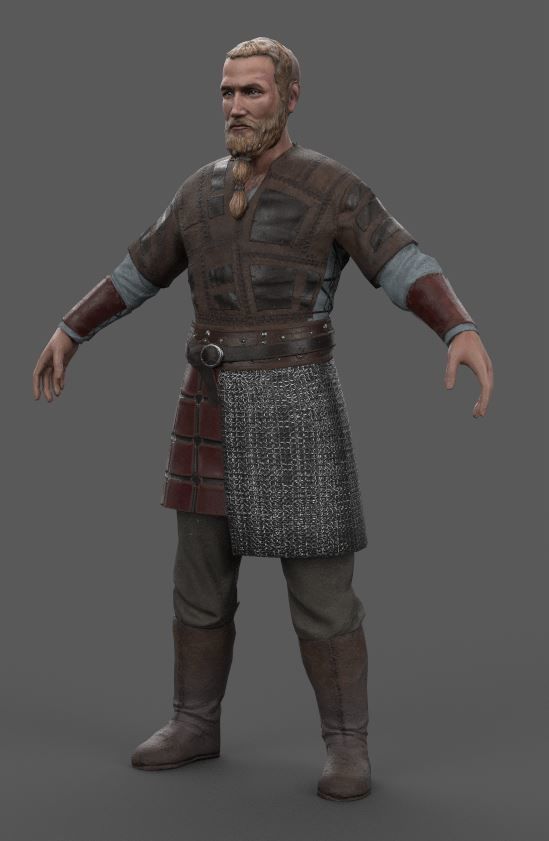 Lief - Viking - Lowpoly Stylized Low-poly 3D model_1