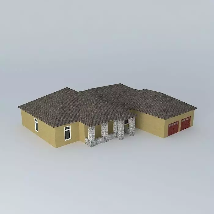 Bungalow Ranch Free 3D model