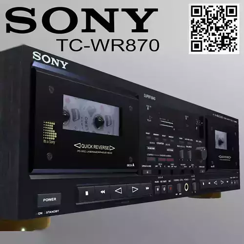 SONY TC-WR870　ダブルカセットデッキ　動作品 SONY TC-WR870の仕様 ソニー
