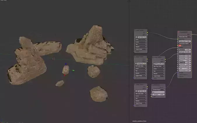 Lowpoly sandstone Kit bundle