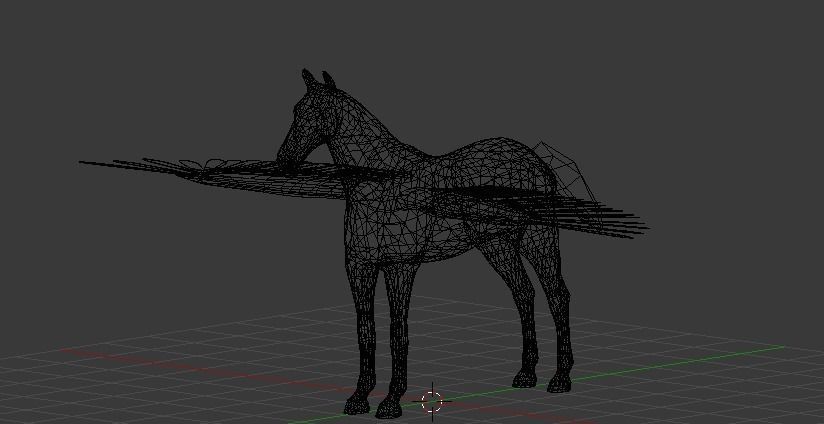 pegasus horse with wings Free low-poly 3D model_4