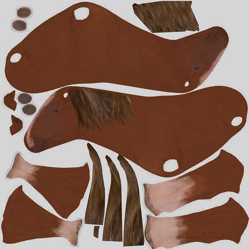 pegasus horse with wings Free low-poly 3D model_5