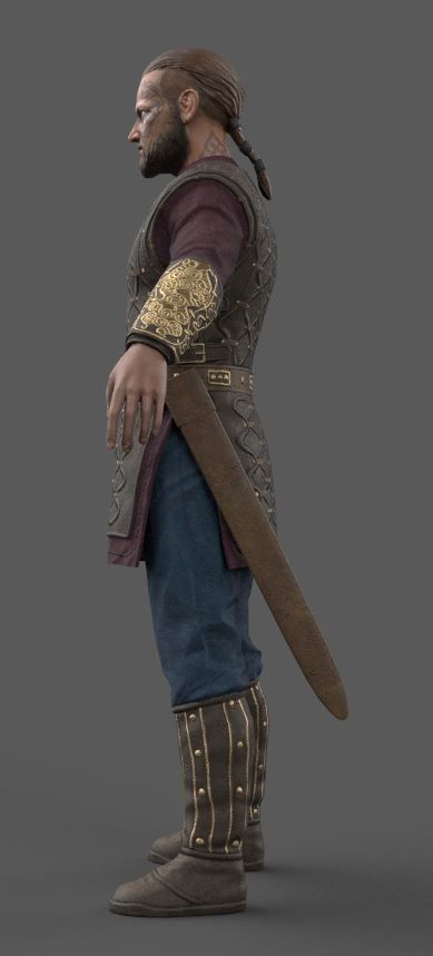 Harald - Viking - Lowpoly Stylized Low-poly 3D model_2