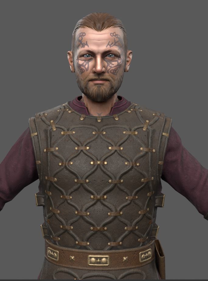 Harald - Viking - Lowpoly Stylized Low-poly 3D model_4