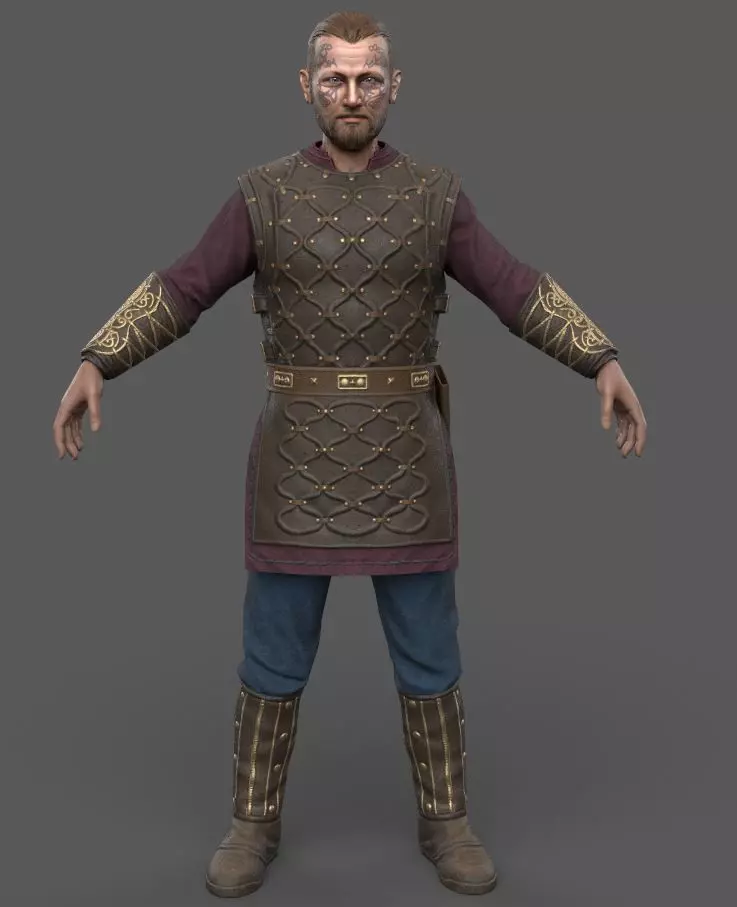 Harald - Viking - Lowpoly Stylized Low-poly 3D model_0